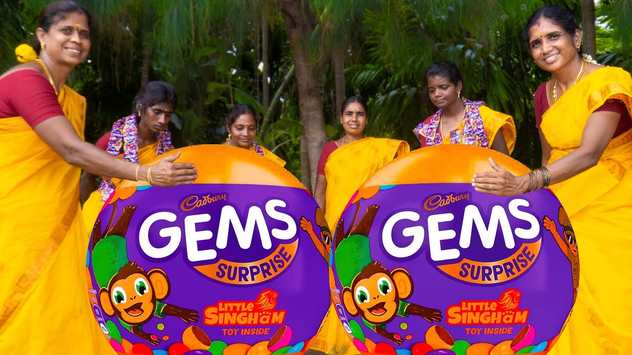 GEMS KUCHI ICE | Gems Chocolate Kuchi Ice Making | Village Super Cooking