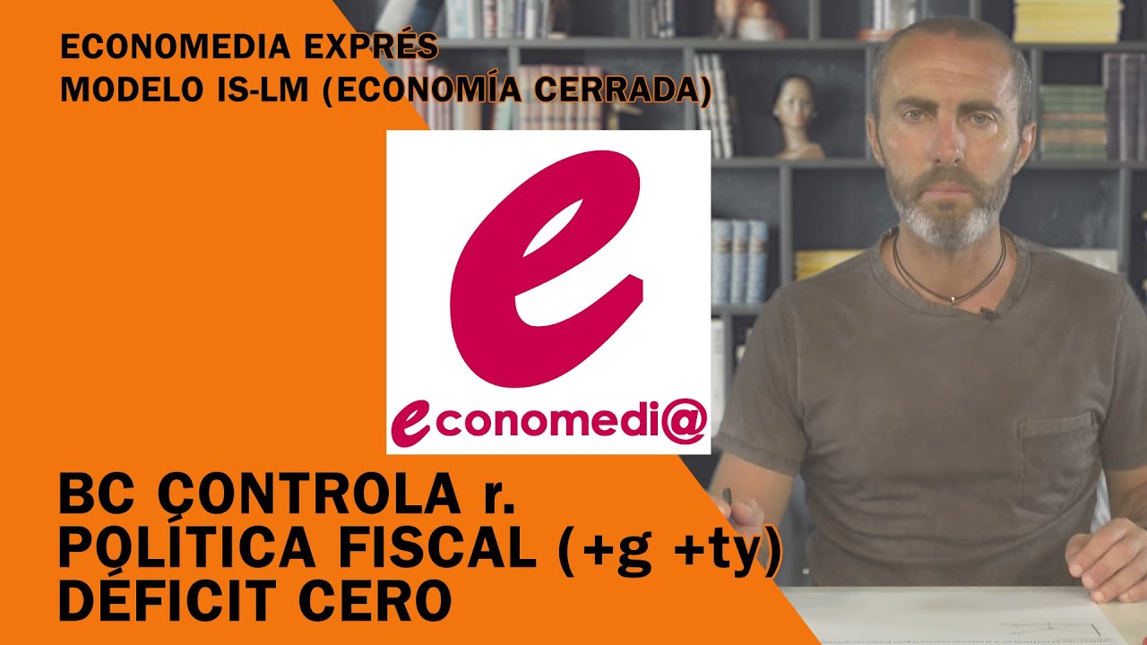 Economedia Exprés 09 IS-LM. Política Fiscal (+g +ty). Déficit cero