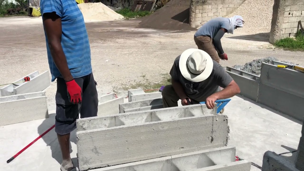 Cutting the E-Z Block is quick and easy