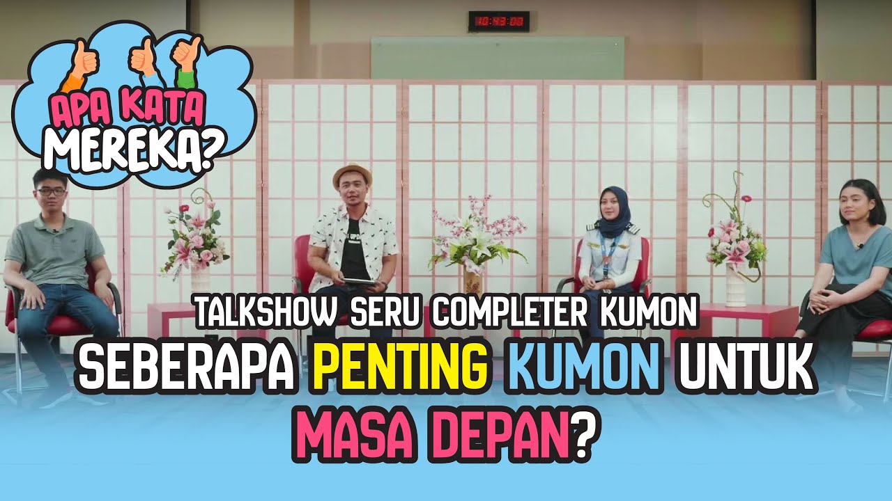 Talkshow Seru Completer Kumon: Dari Aktuaria hingga Pilot, Seberapa Penting Kumon untuk Masa Depan?