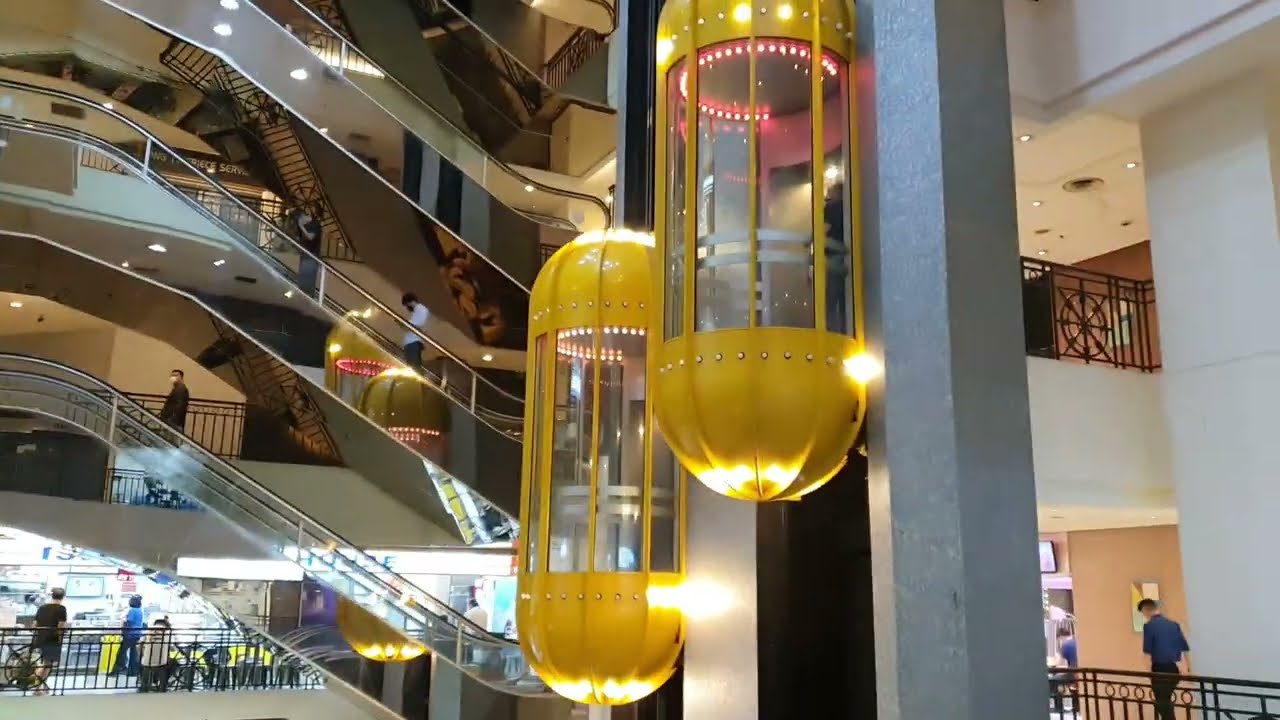 [4K60 MARCH 2022 RECORDING] Ride on Modded 1970s Mitsubishi Bubble Elevators at Parklane Mall