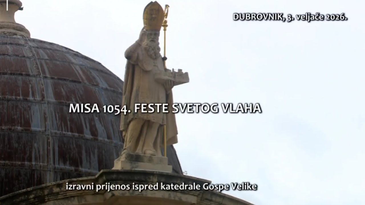Dubrovnik: Festa sv. Vlaha, prijenos mise uživo 03.02.2026