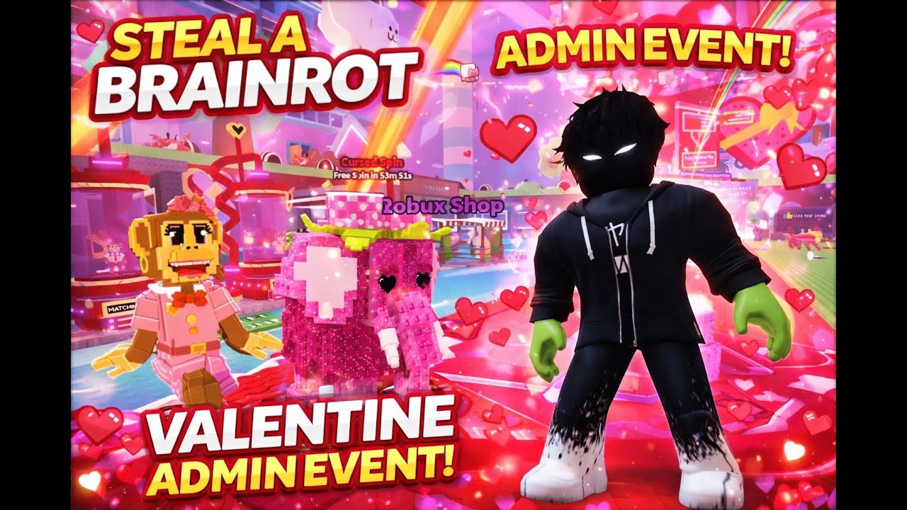 VALENTINE ADMIN EVENT v STEAL A BRAINROT?! 💘😱 TOP!!!