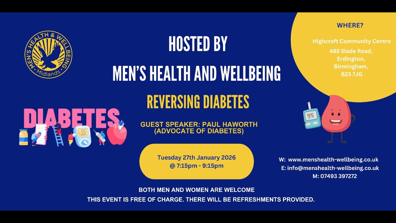 Reversing Diabetes - Men's meetup Jan 2026