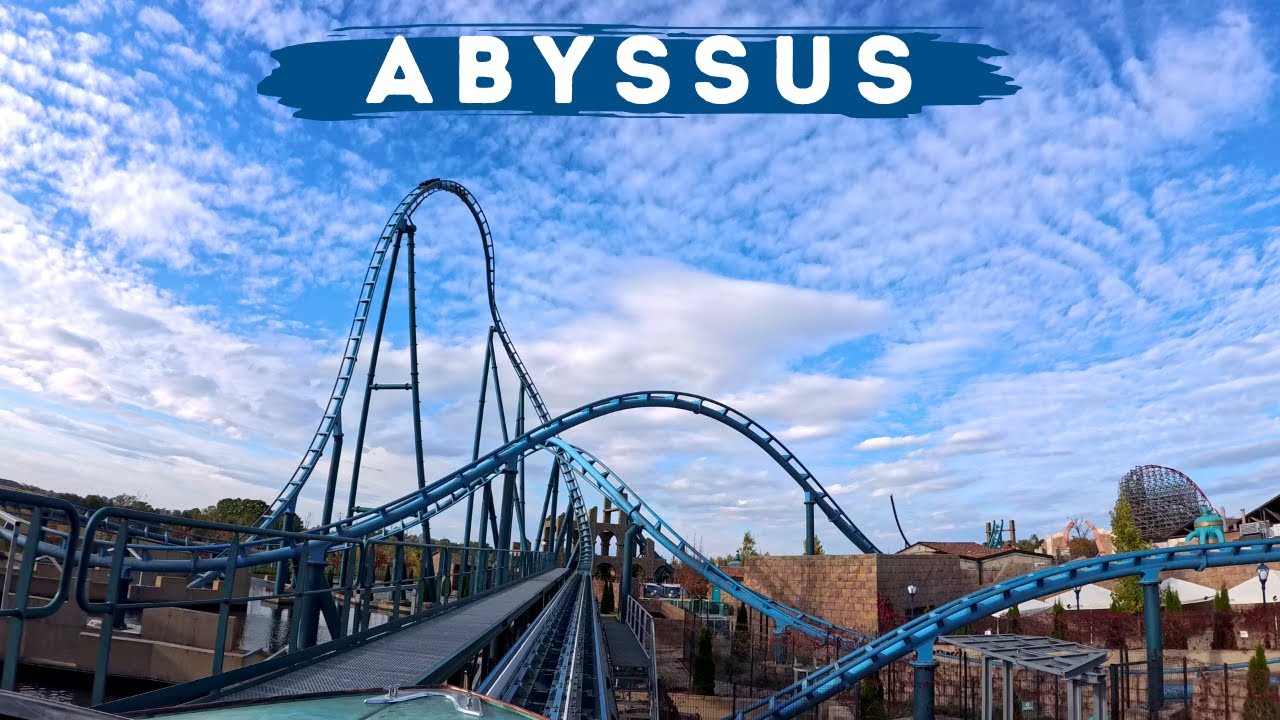 Abyssus on ride first row 4k POV / Energylandia