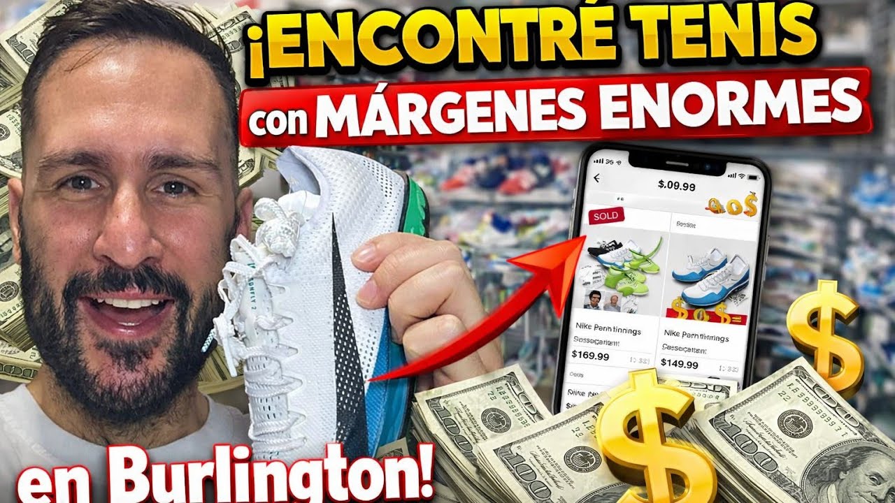 💰 ¡ENCONTRÉ TENIS con MÁRGENES ENORMES en Burlington! (Dinero escondido en esta tienda)