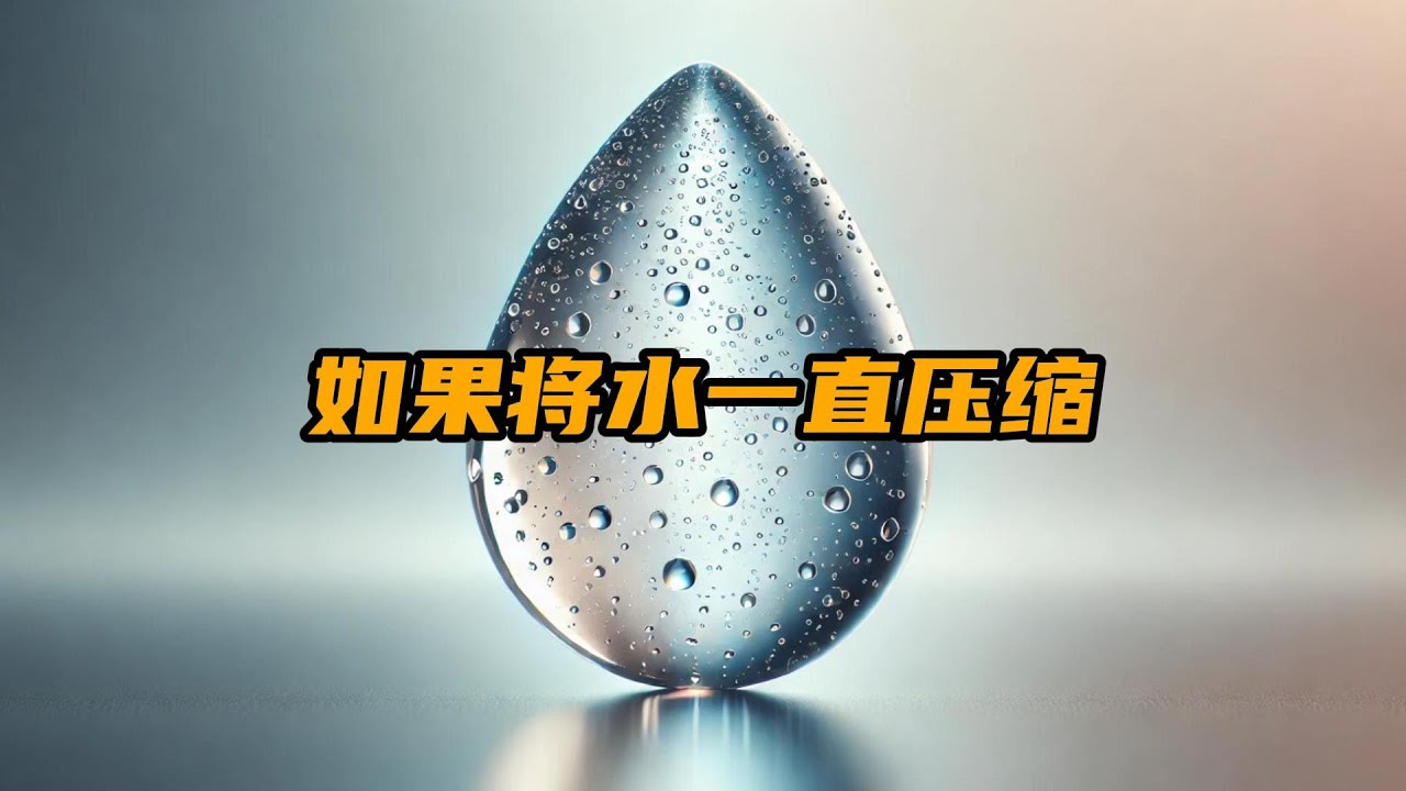 如果将水一直压缩，会得到什么