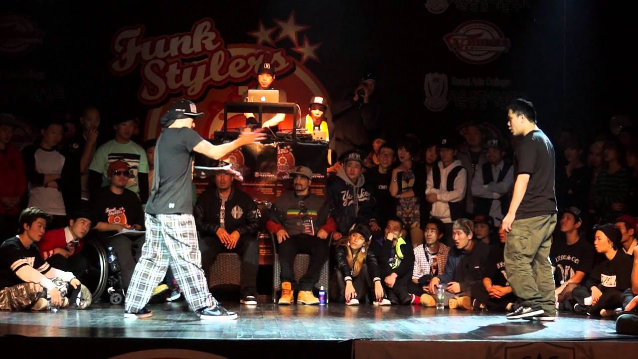 funk stylers vol.5 popping battle final Kei vs Dandy