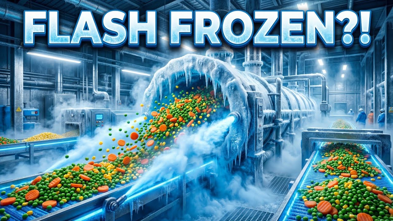 Inside the Factory: How Frozen Vegetables Are Made | IQF Flash Freezing Process