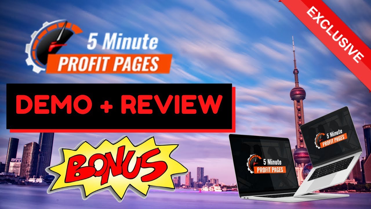 5 Minute Profit Pages Demo + Review [ 💰CUSTOM💰 BONUSES]