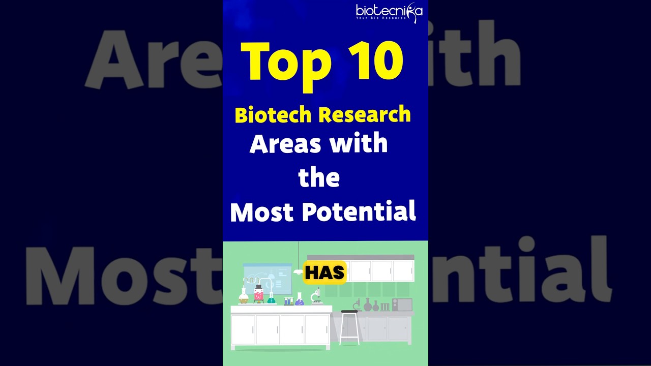 Top 10 Biotech Research Areas With Max Potential For Career Growth! #biotechnology #research #top10