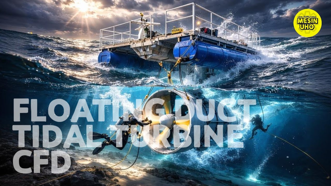 CFD Investigation of a Floating Ducted Hydrokinetic Turbine in Strait Conditions