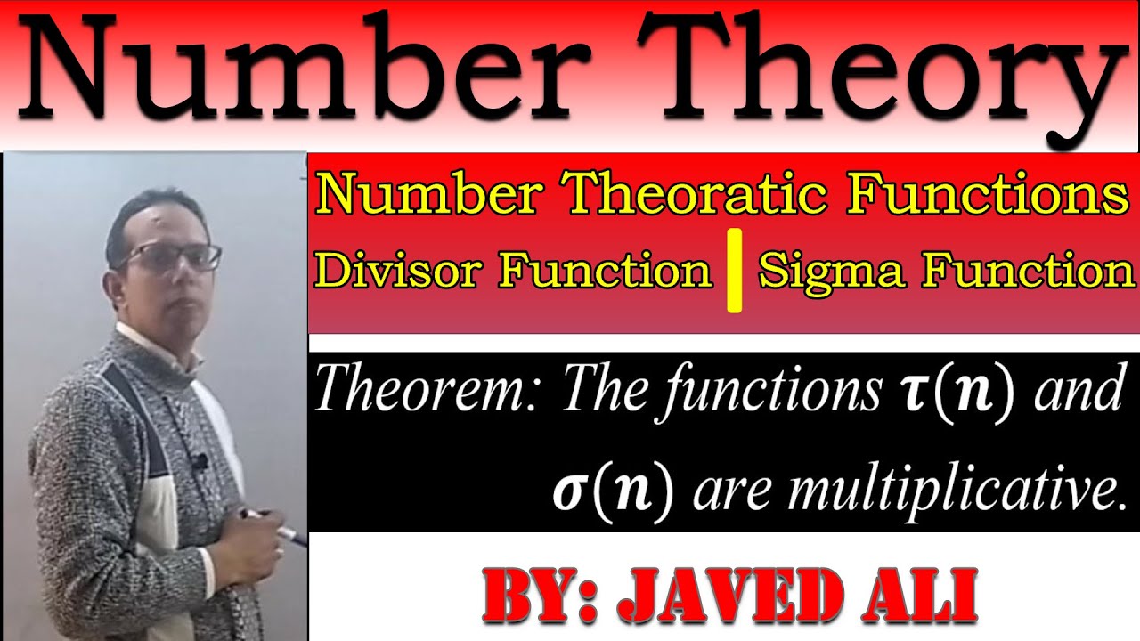 Divisor Function, Sigma Function, Number theoretic functions, Number Theory, Edler, Lec-40