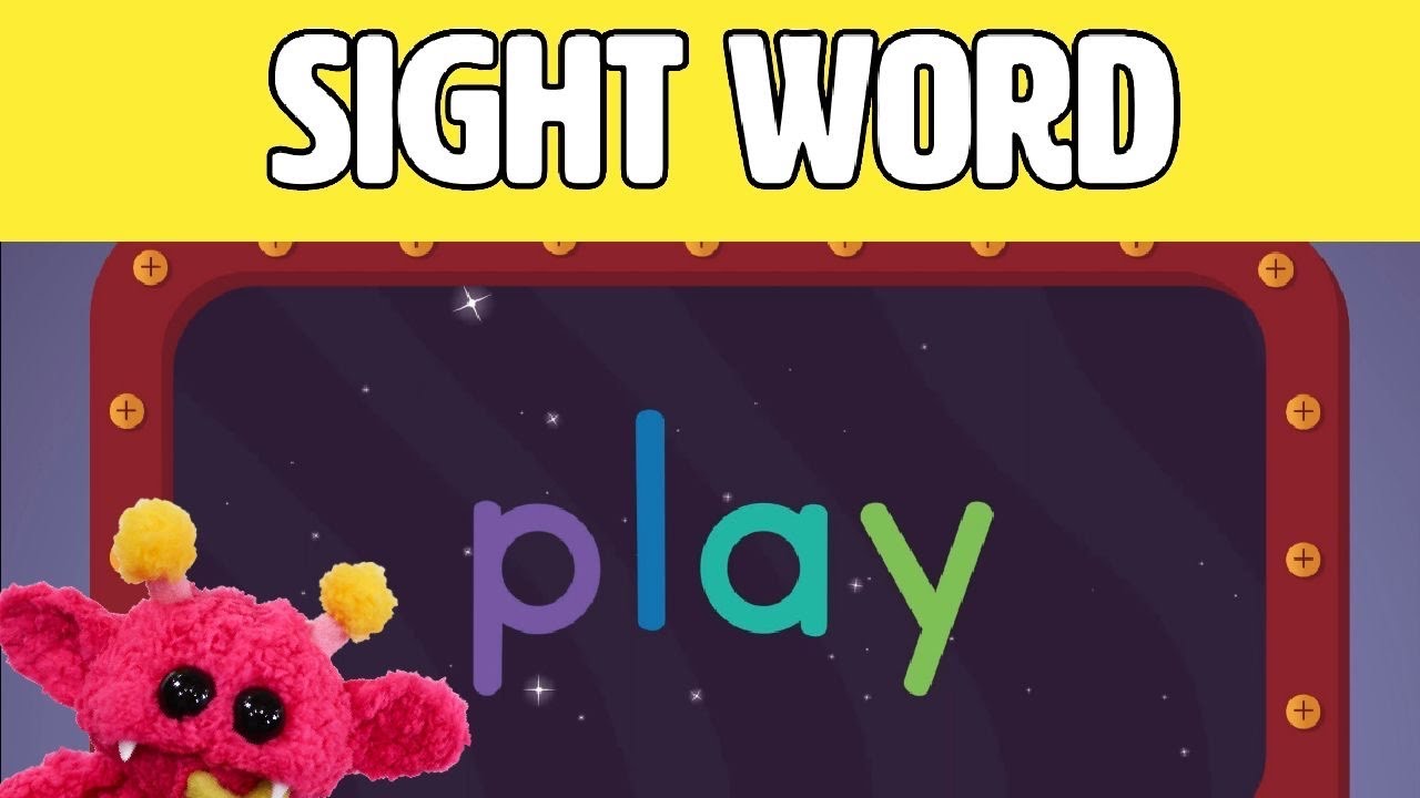 PLAY - Let's Learn the Sight Word PLAY with Hubble the Alien! | Nimalz Kidz! Songs and Fun!