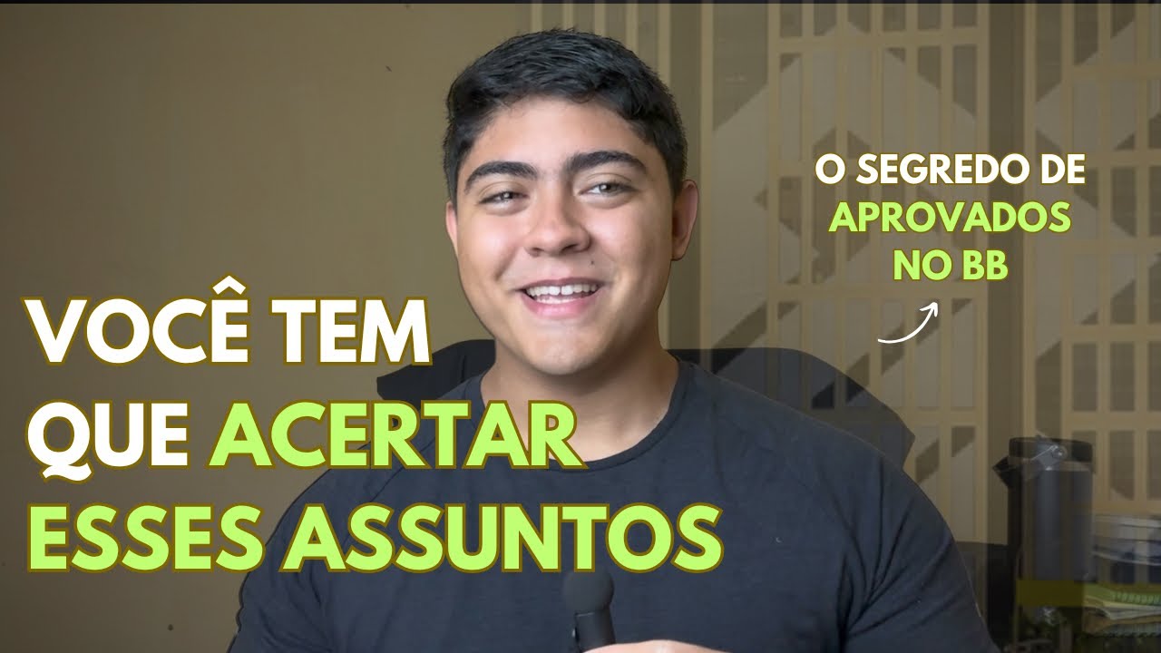 O que MAIS CAI em CADA MATÉRIA do Concurso do Banco do Brasil ( GUIA COMPLETO 2025 )