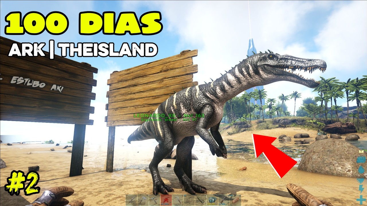 Sobreviví 100 DÍAS SOLO en ARK: Survival Evolved – The Island 🦖 #2