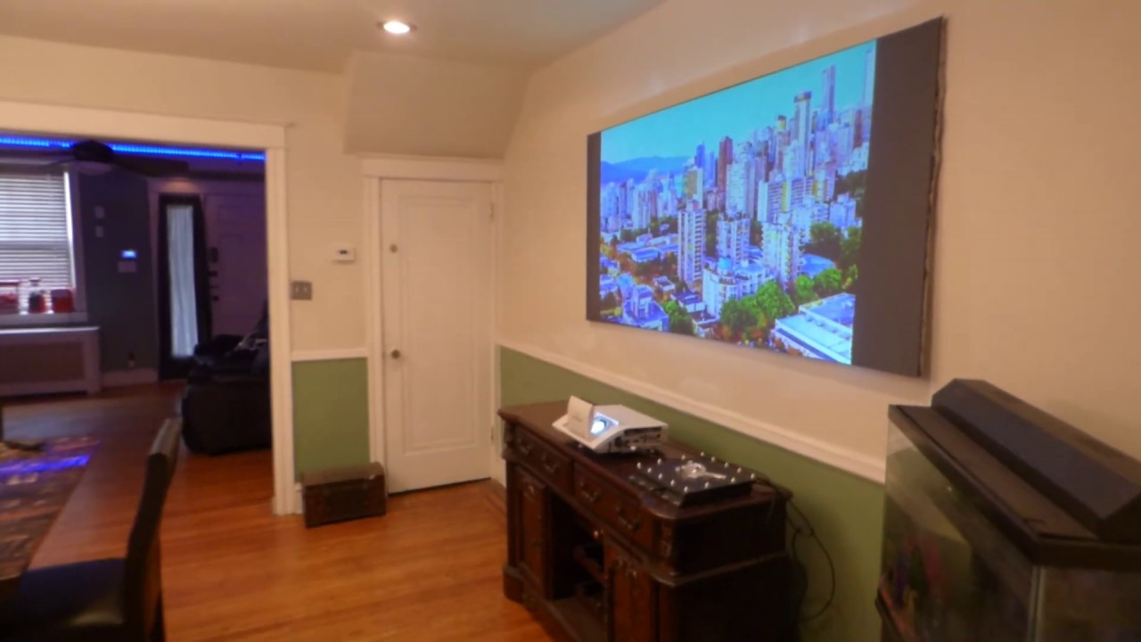 No Expensive projector needed! new luminous ALR silver eclipse  2200 lumens 720P projector cost $117