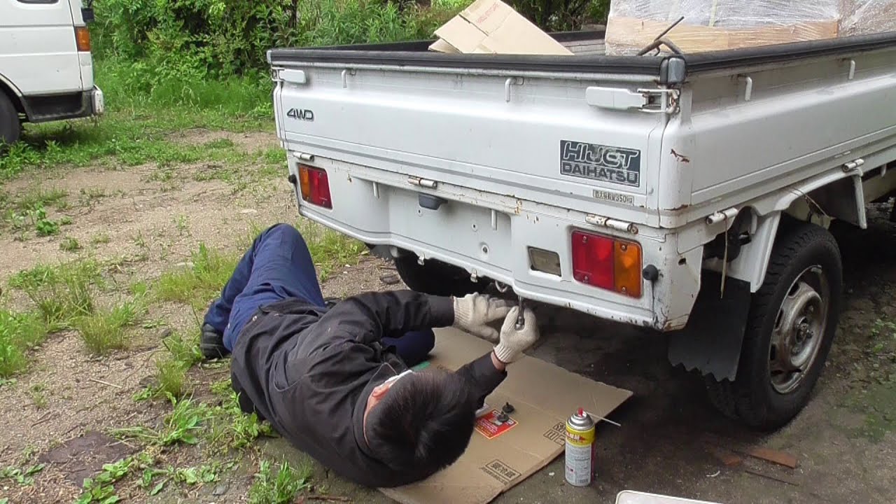 ハイゼットの燃料タンク修理完了～搭載　Daihatsu Hijet fuel tank repair completed