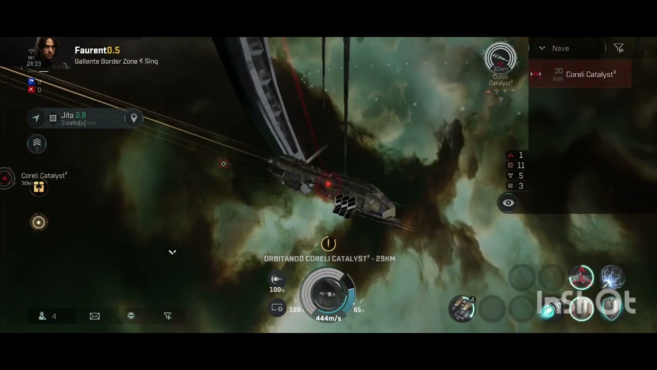 Trasher modelo flota destruyendo base seguridad 05 ll EVE Echoes para jugadores Alpha