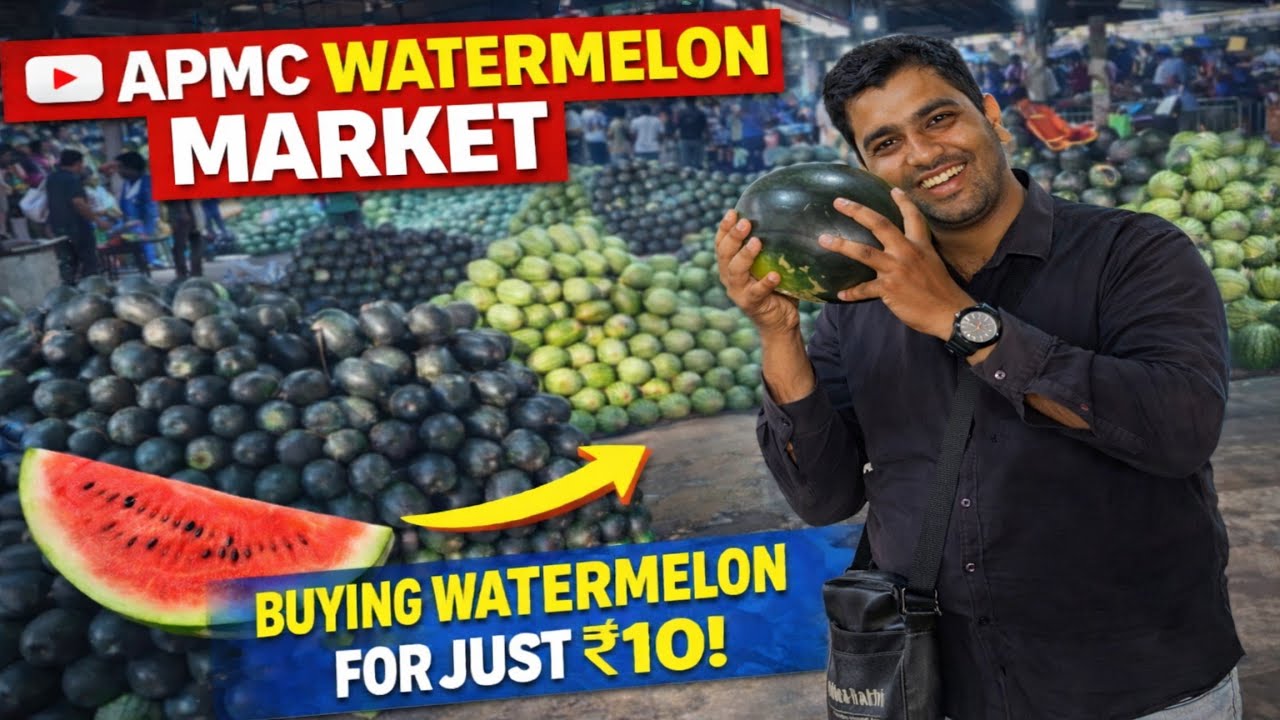 APMC Fruit Market | Sasta Hua Watermelon🍉 | ₹10 Me Mila Watermelon | Ramadan Special Fruit Market 