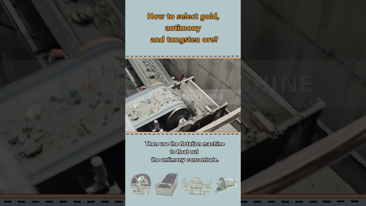 How to select gold, antimony and tungsten ore?