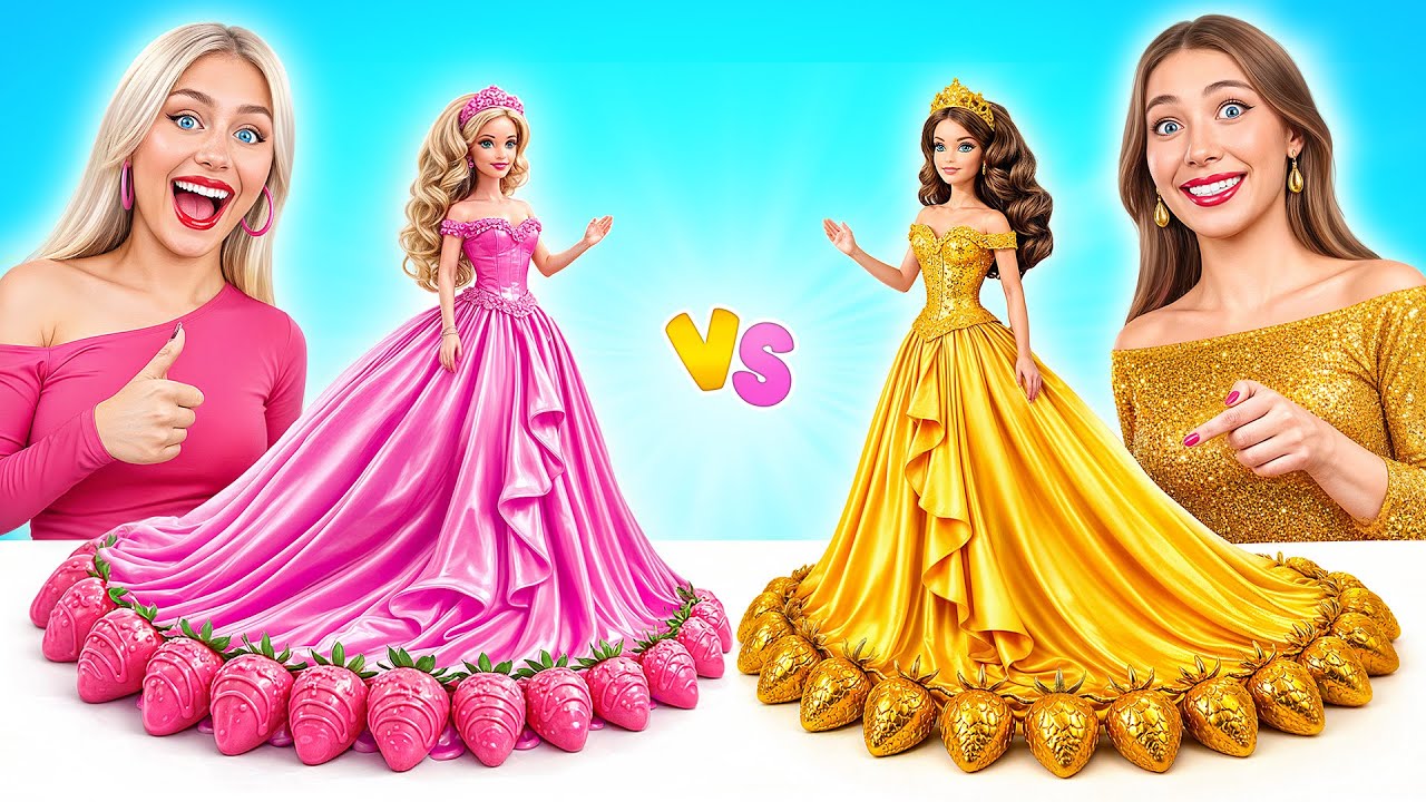 El Desaf&iacute;o de Decoraci&oacute;n de Pasteles Mu&ntilde;eca | Desaf&iacute;os de Comida Divertida por Multi DO Girls