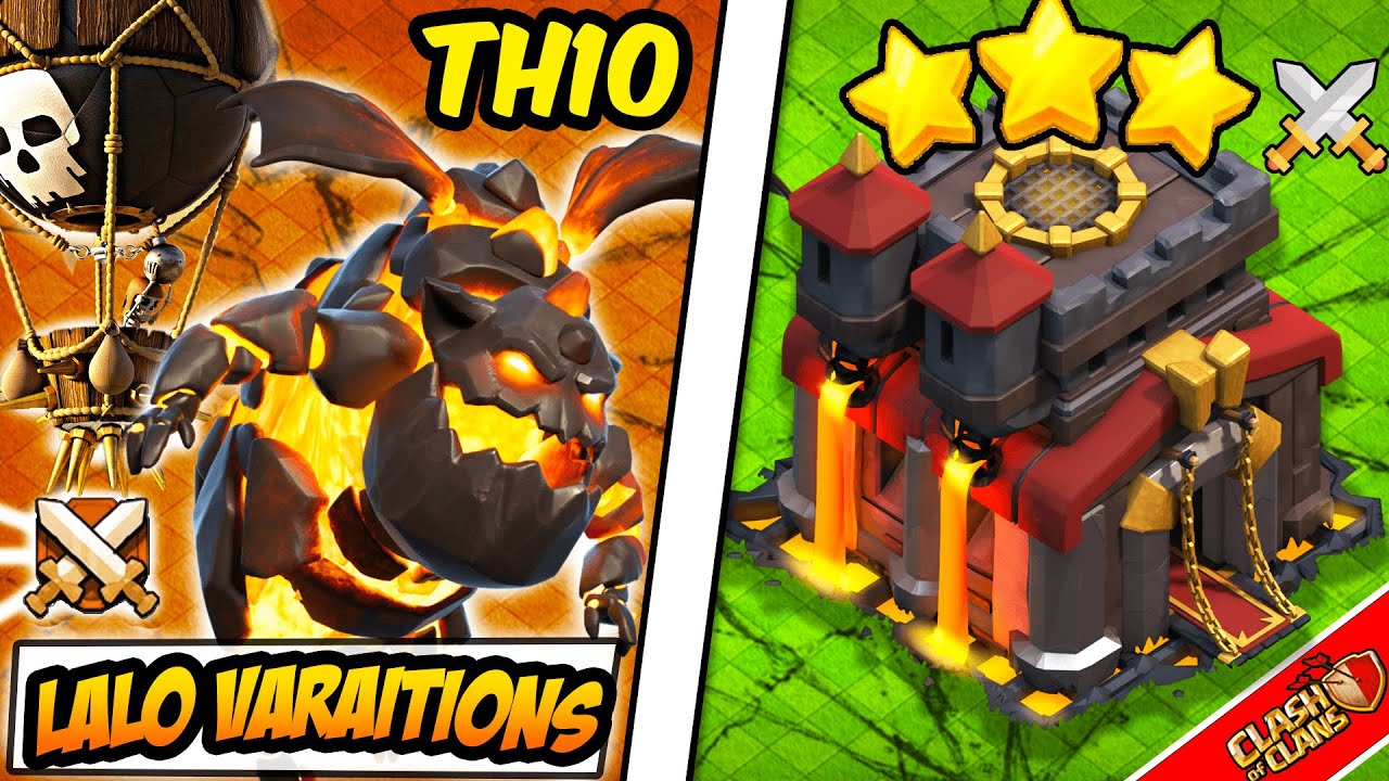 TH10 Lavaloon Attack Strategy is so Powerful | Best Lalo Attack Strategy 2023