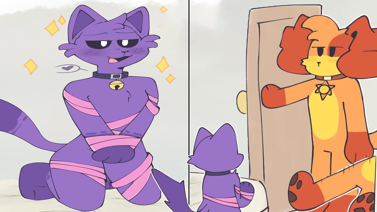 DogDay and CatNap A Surprise Gift Behind the Door | Poppy Playtime Chapter 4 Comic Dub