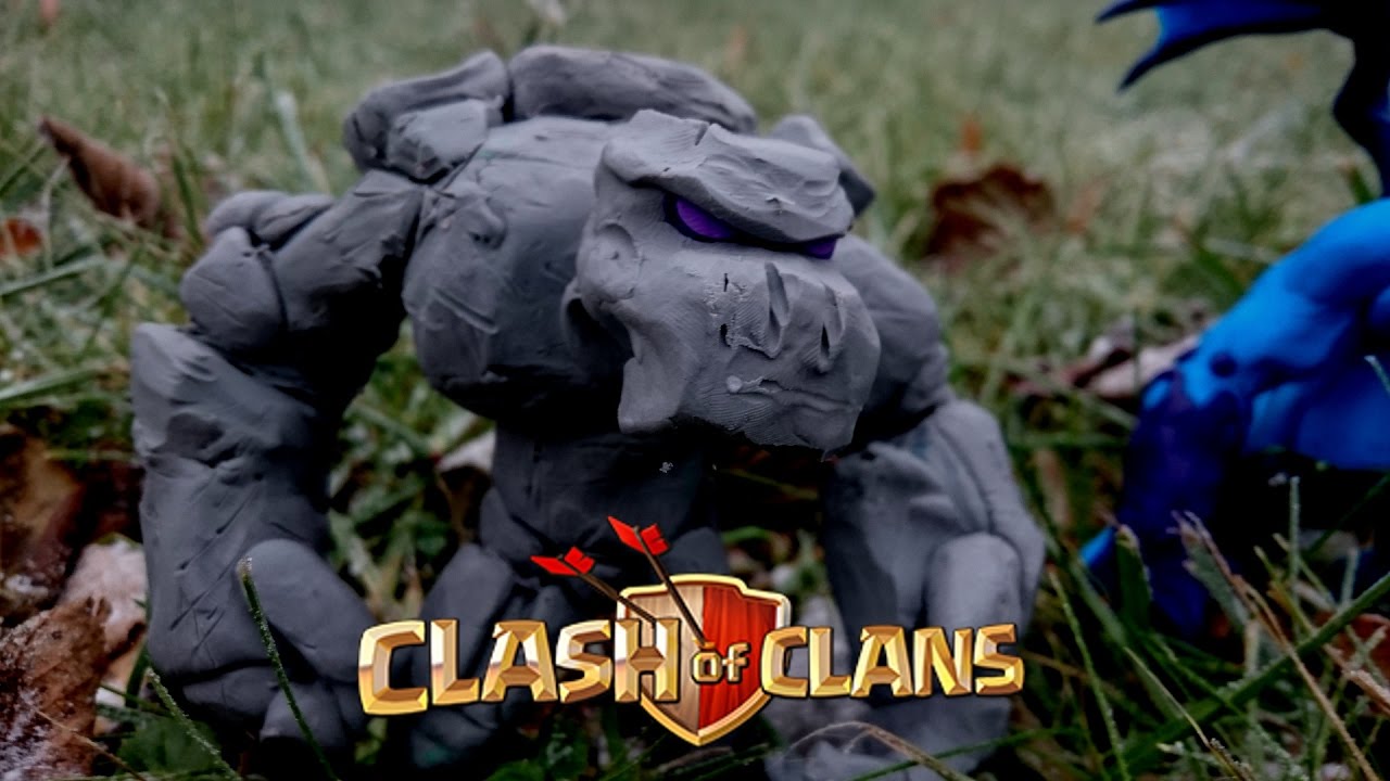 Clash of clans- Golem clay tutorial sculpting