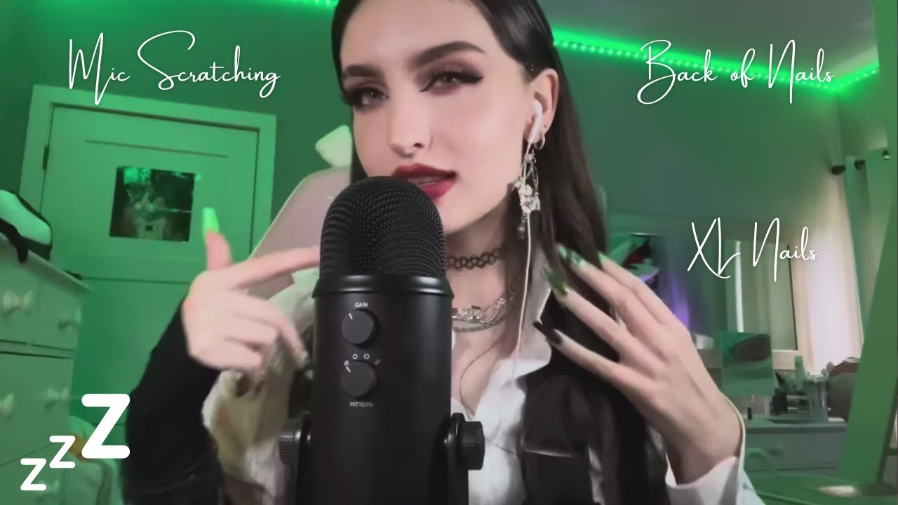 Beebee ASMR Back of Nail Mic Scratching Compilation | Minimal Talking, No Mouth Sounds, XL Nails