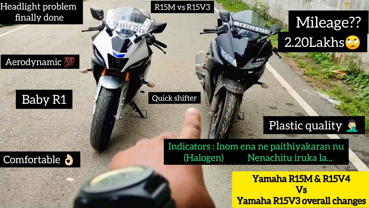 R15M & R15v4 vs #R15V3 Detailed chnages Review 💯 #r15v4 #r15m