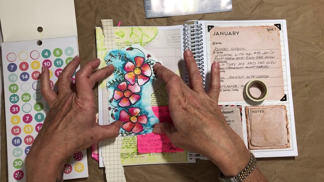 🍃Collage Art Weekly Assignment #4 (Margarete Miller's Collage Planner)