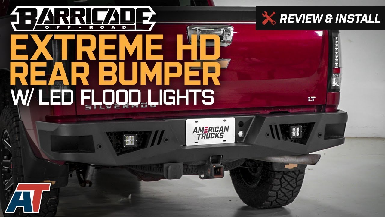 2007-2017 Silverado Barricade Extreme HD Rear Bumper w/ LED Flood Lights Review & Install