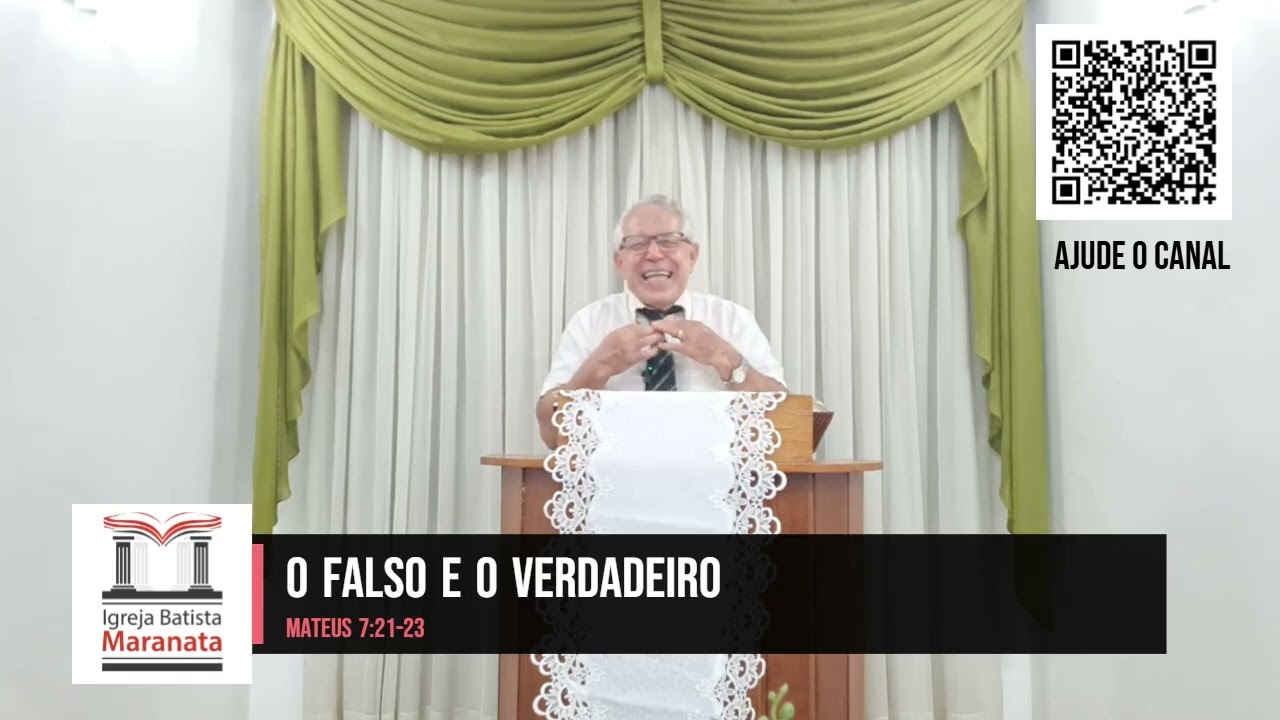 Pregação O falso e o verdadeiro Mateus 7:21-23 Pr. David Sena