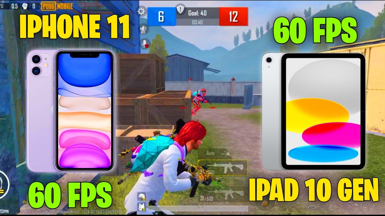IPHONE 11 vs IPAD 10TH GEN TDM COMPARISON IN 2024(PUBG MOBILE) IPAD VIEW ADVANTAGE? RECOIL,HIP-FIRE