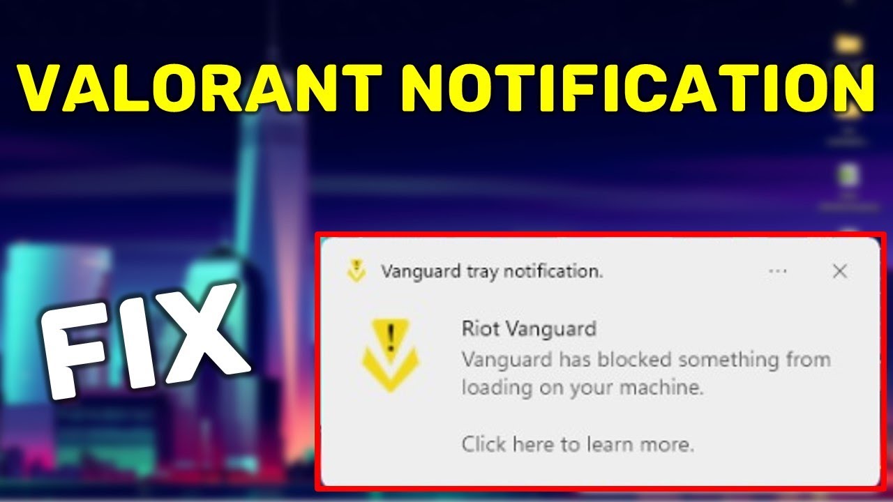 How to Turn Off Vanguard Tray Notification