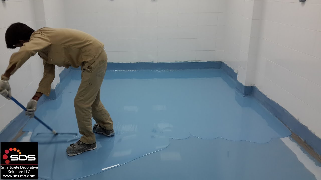 Installation of Self Levelling Epoxy Flooring at Ice cream Factory, Dubai