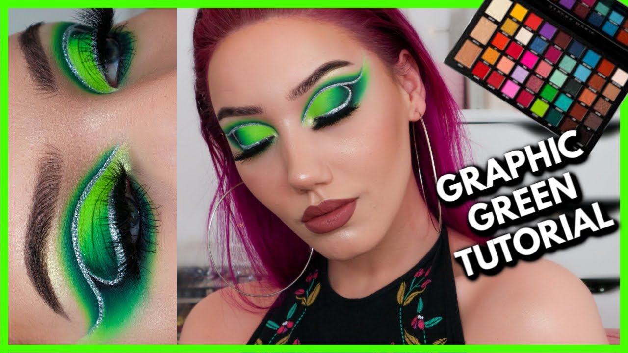 GRAPHIC GREEN EYESHADOW TUTORIAL | XL CARNIVAL PRO | MAKEMEUPMISSA