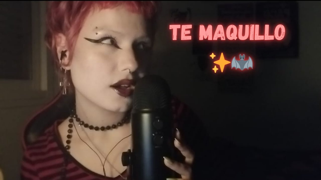 Te maquillo para que seas una diva✨🩷 (tapping y mouth sounds)
