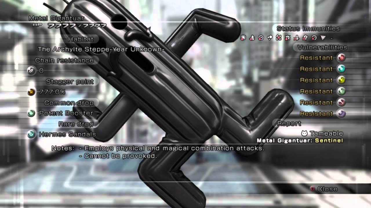 Final Fantasy XIII-2 Monsters: Complete Bestiary - Feral Creatures 4 (Ochu--to--Wrathwyrm)