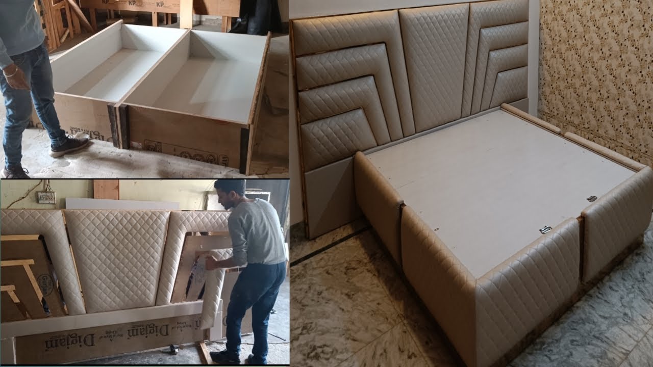 Full coverd bed|कुशन का बेड किस प्रकार बनाएं|full cushion bed # sofa king #sofa #bed #furniture
