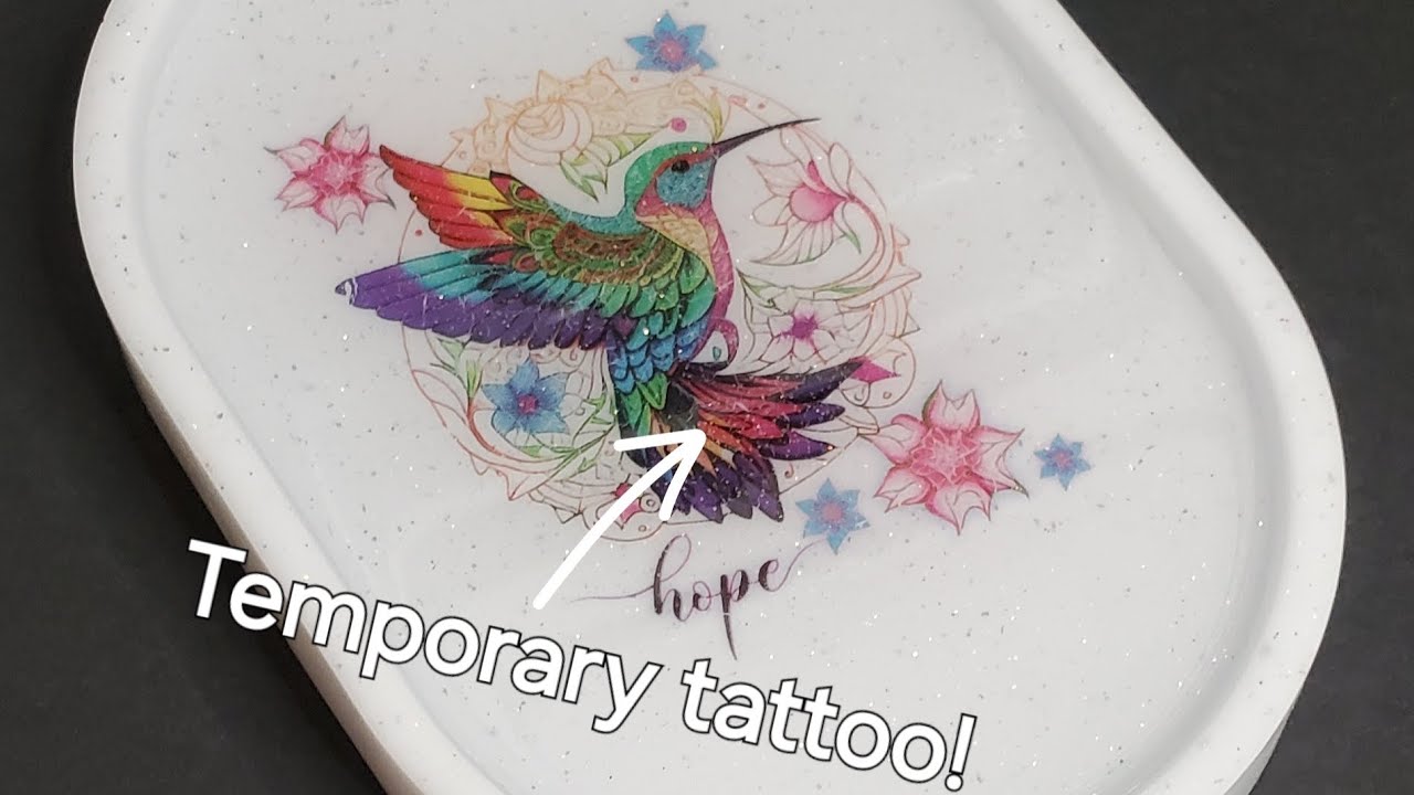 #1 Let's make a resin hummingbird tray