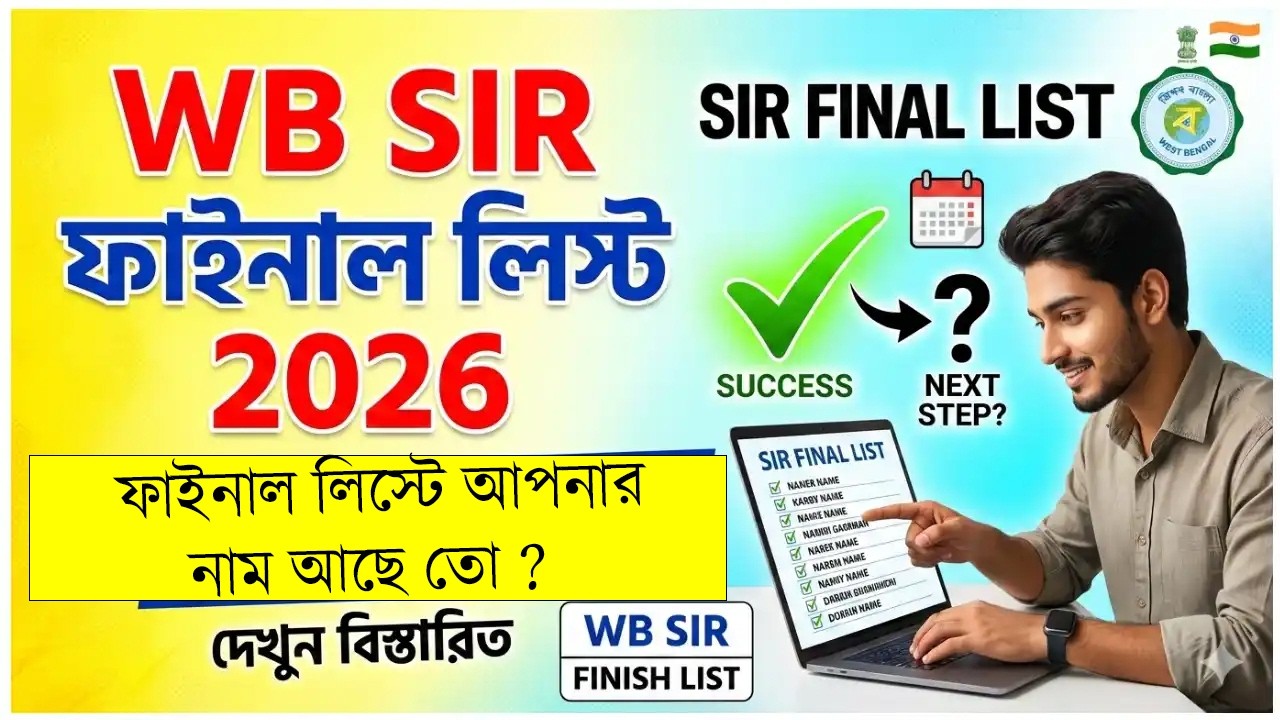 West Bengal SIR Final Voter List 2026 / west bengal sir list name check 2026