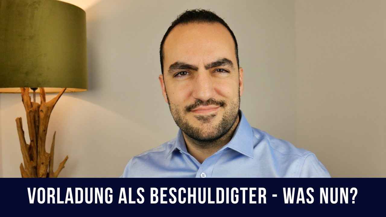 Vorladung als Beschuldigter erhalten - was nun?