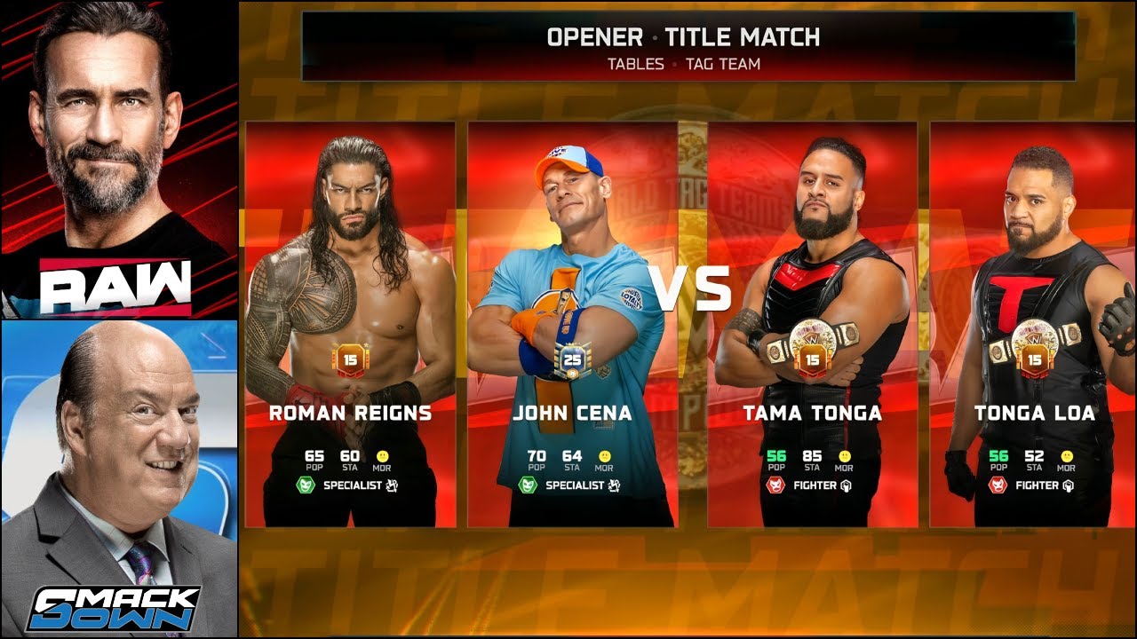 WWE 2K25 My GM Mode - John Cena & Roman Vs The New Bloodline #2