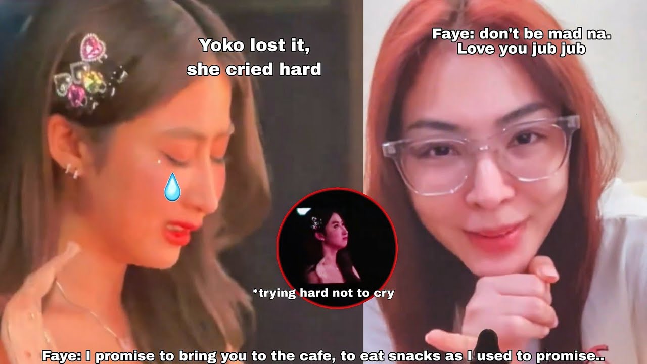 (FayeYoko) Yoko cried and got emotional when Faye messaged her during Endless Yoko Love 😭