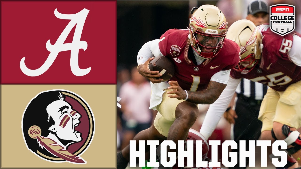 Alabama Crimson Tide против Florida State Seminoles | Полные обзоры матча | ESPN College Football