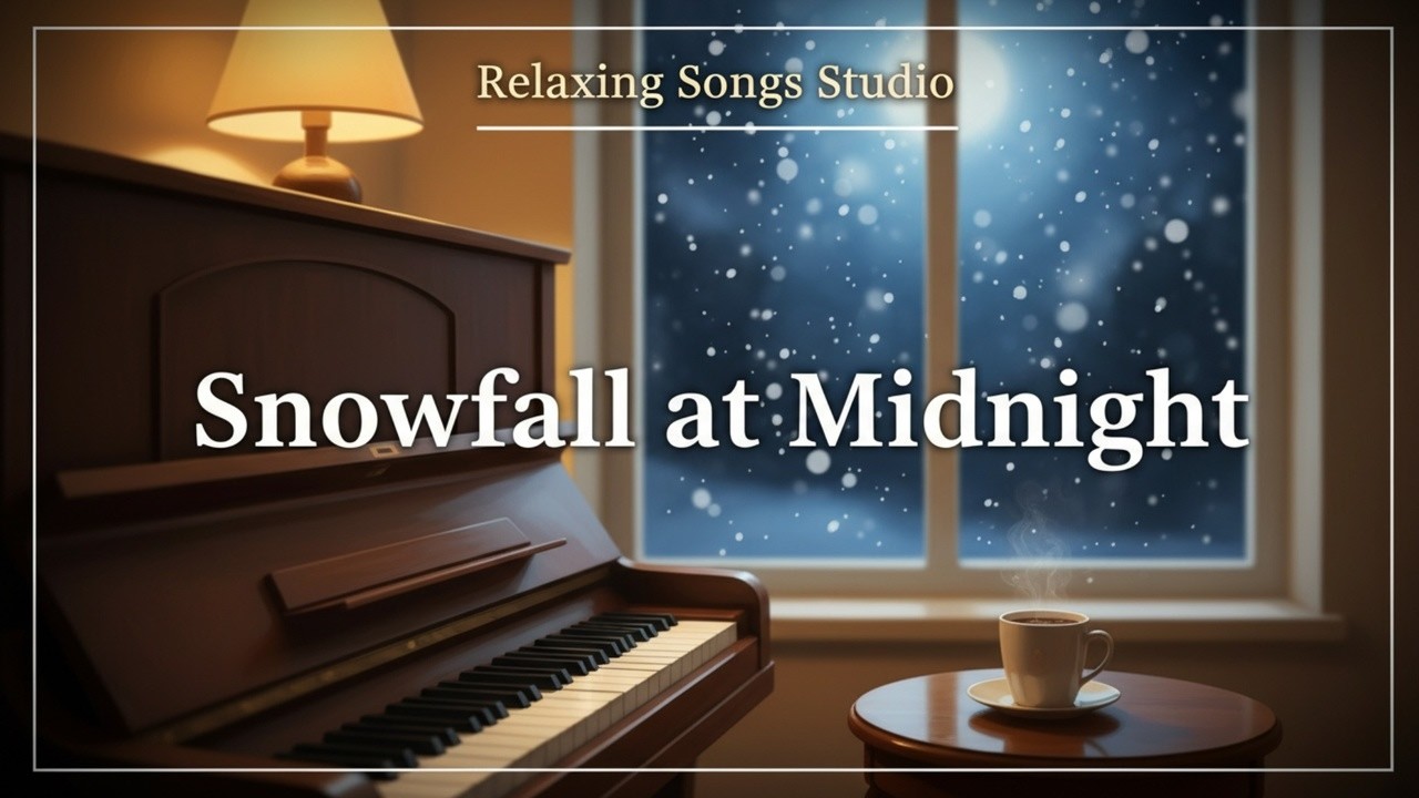 Snowfall at Midnight | Relaxing Songs Studio