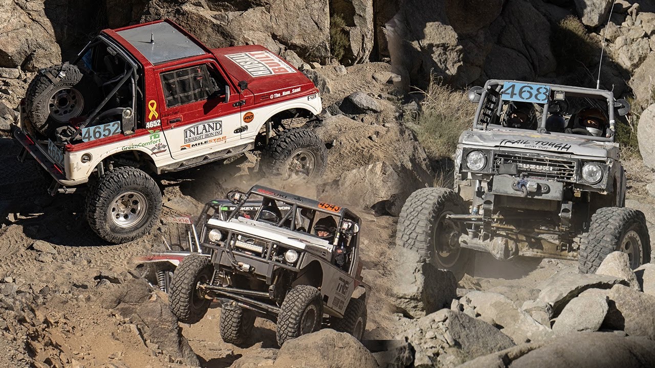 RAW Rockcrawling Suzuki Samurais at King of Hammers 2023