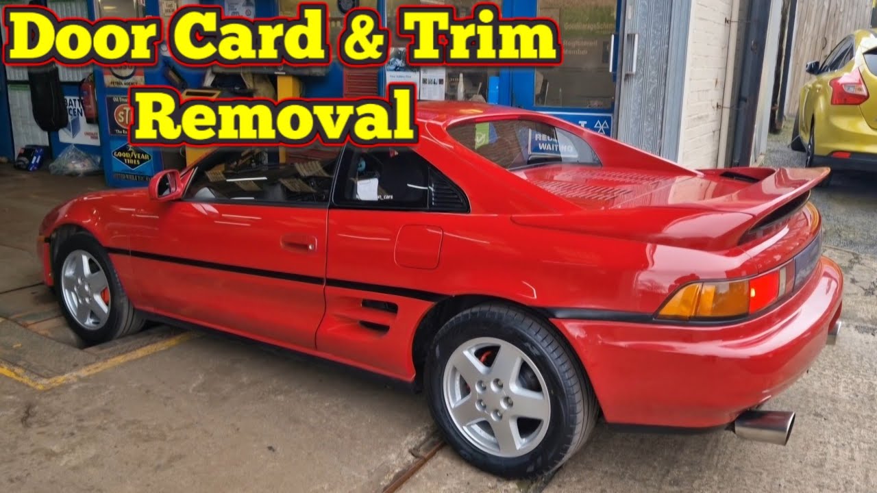 Toyota MR2 Mk2 SW20 | How to remove door card and trims.